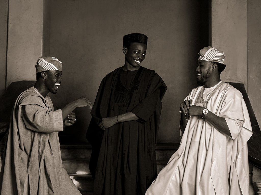 NIgerian Men in Agbada Yoruba Wedding