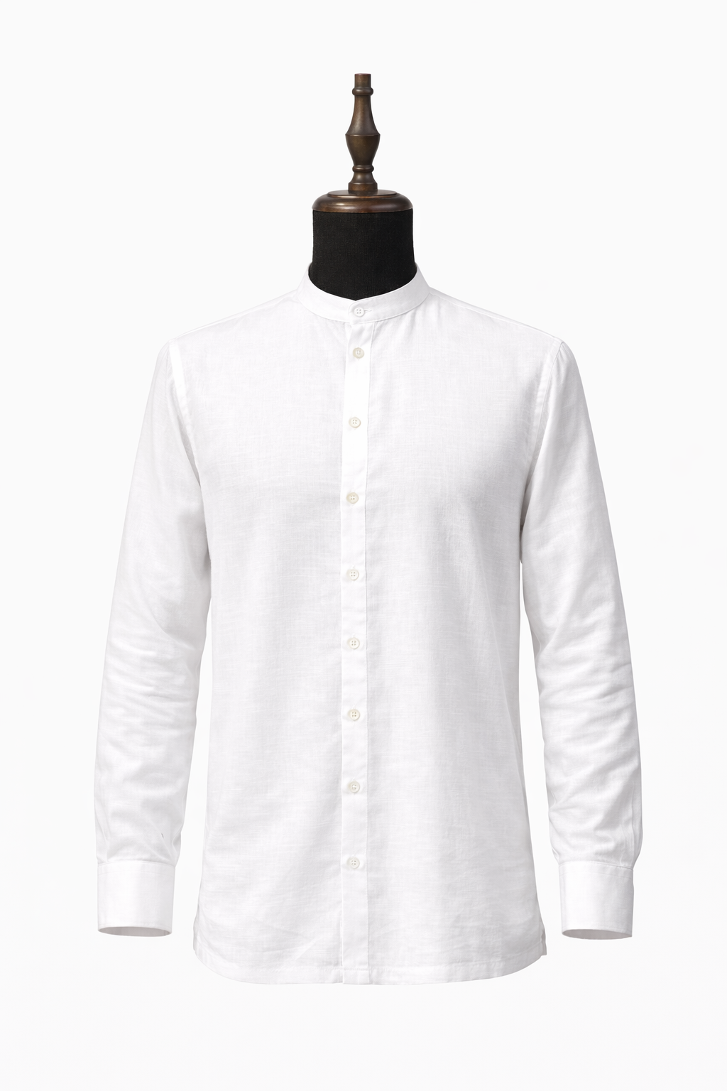 White Linen Grandad Shirt