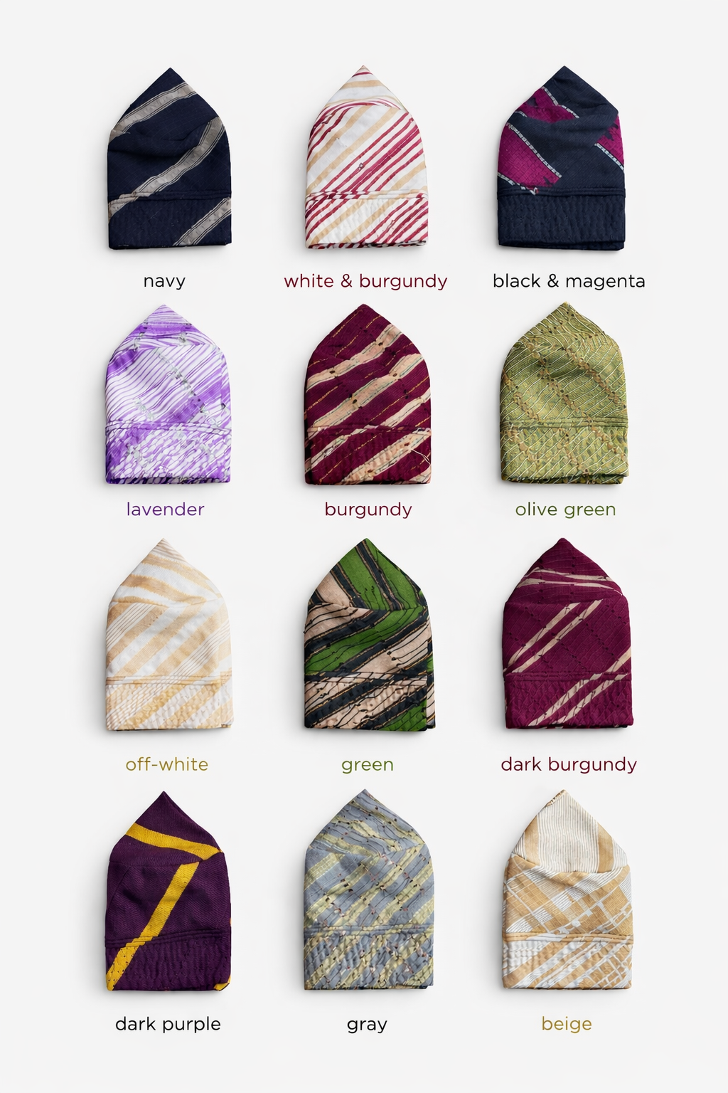 OriAde Handknit Vintage Yoruba Caps