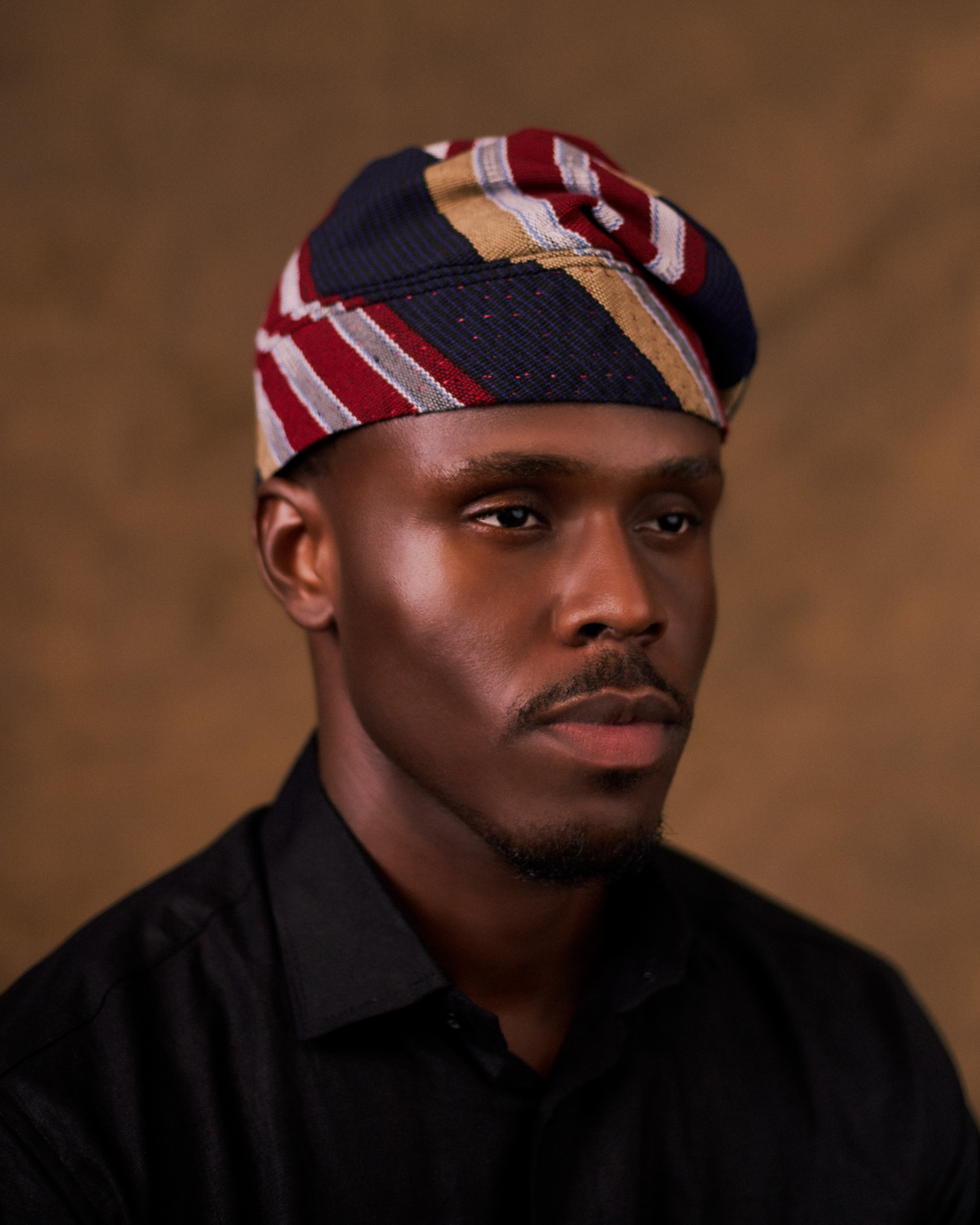 Yoruba cap embroidery