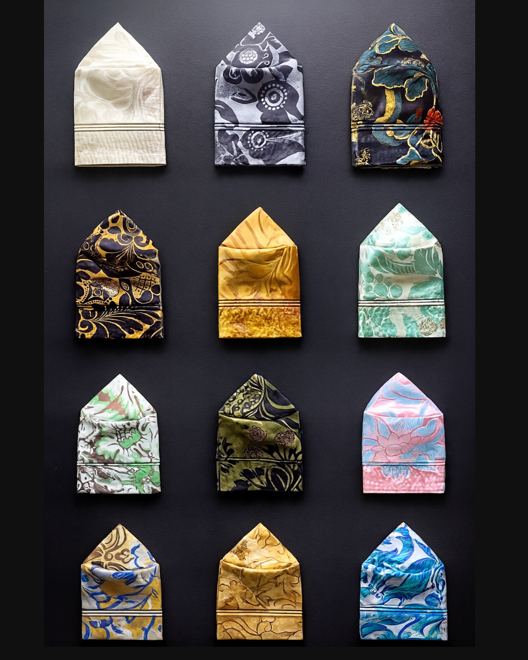 Damask yoruba caps available in different sizes