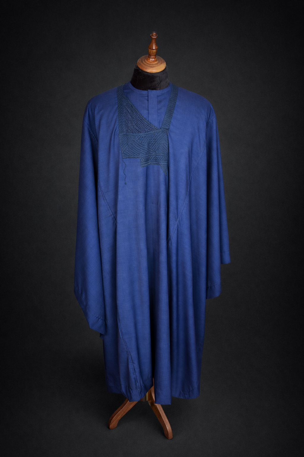 Blue Agbada Jakan 3/4 Sleeve