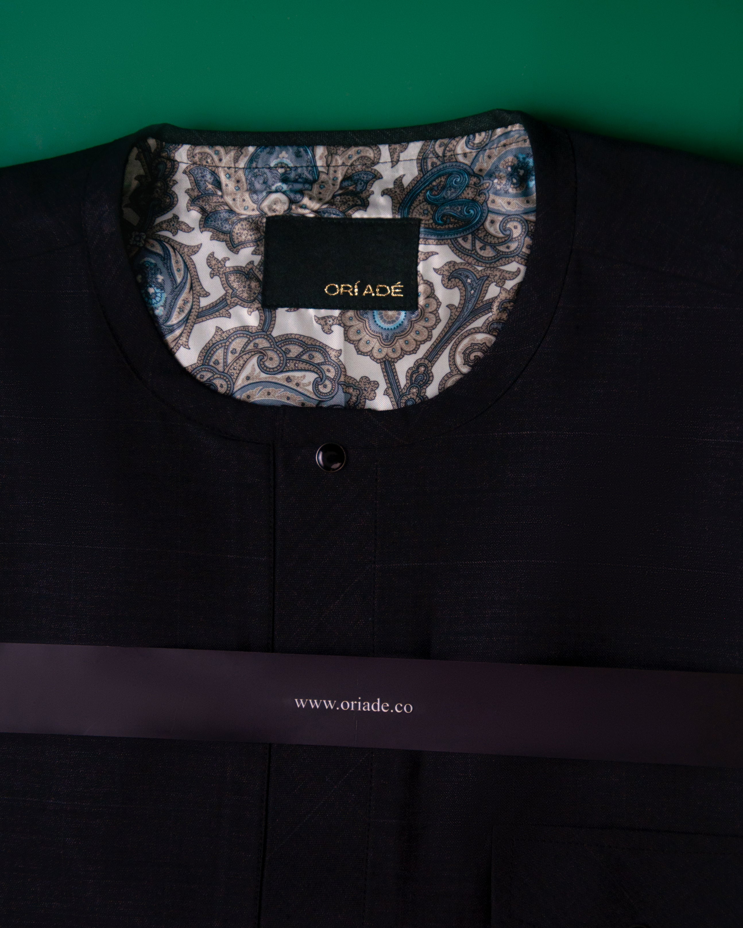 Long-sleeve Single Miltary Pocket 2pc kaftan