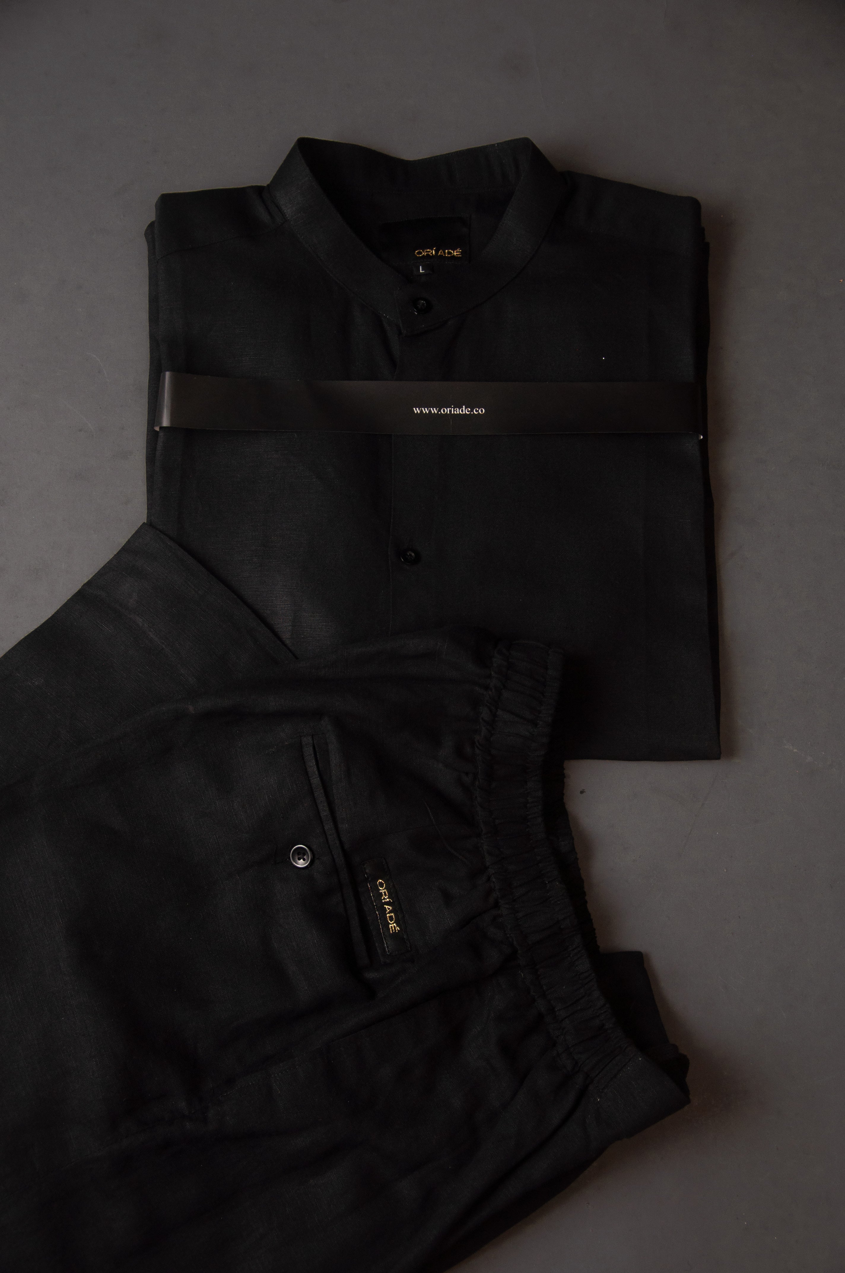 Black Linen Shirt  in lagos Abuja Nigeria Africa 