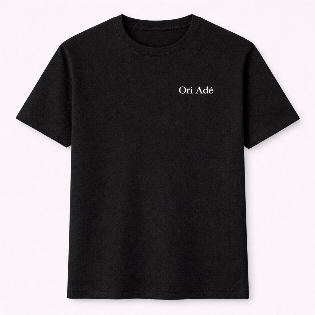 Orí Adé Signature Tee – Black