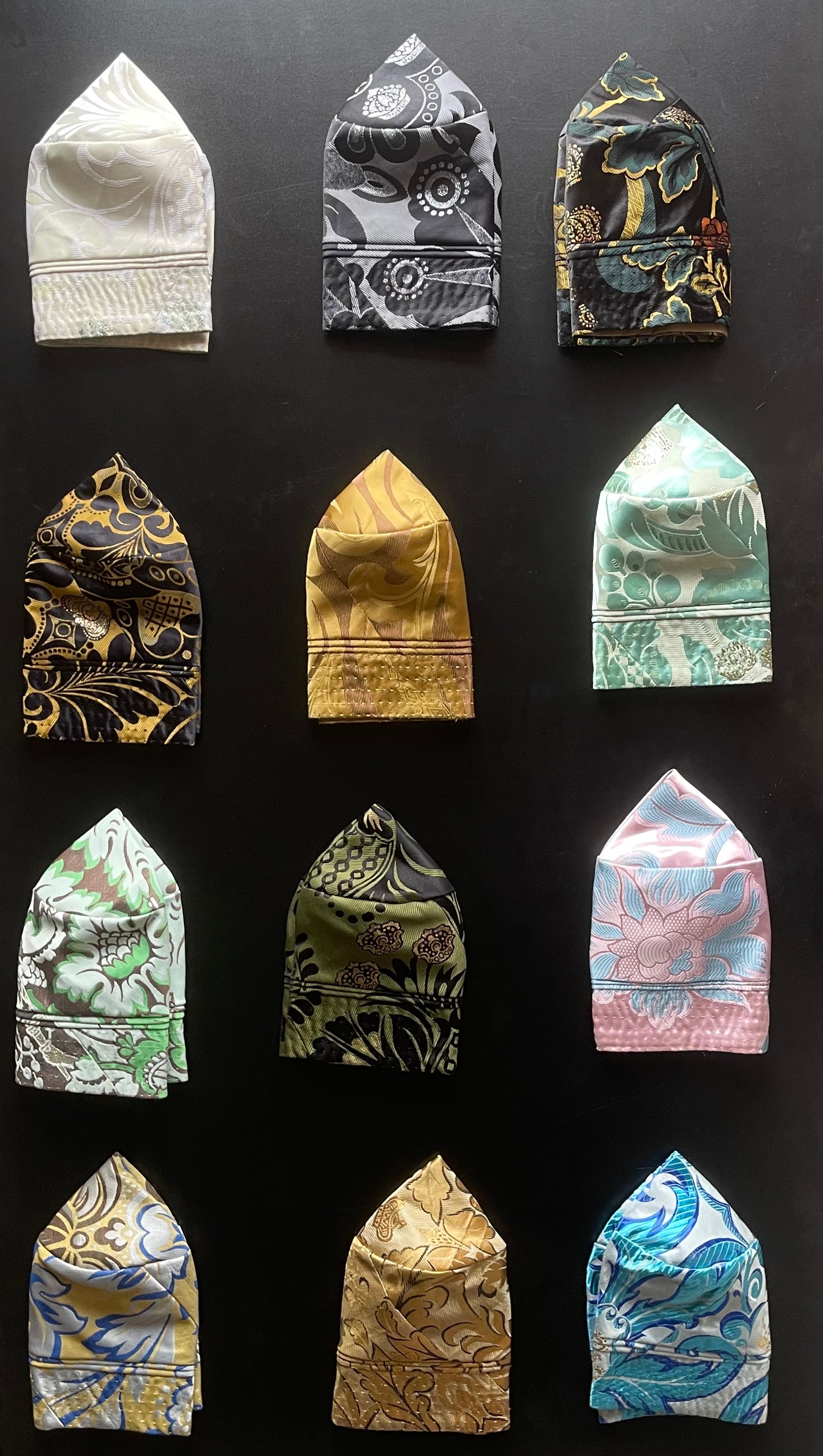 Yoruba Damask Caps 